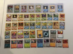 Pokemon Card Lot of 46 - Ivysaur Holo, Fossil, Rocket, Gym set - Mixed vtg & new - Image 1