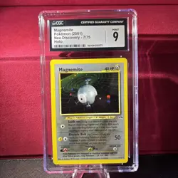 CGC 9 MINT Magnemite Neo Discovery 1st Edition 7/75 Holo Pokemon Card - Image 1
