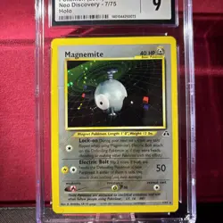CGC 9 MINT Magnemite Neo Discovery 1st Edition 7/75 Holo Pokemon Card - Image 2