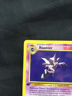 Pokemon Cards: Fossil 1st Edition Rare: Haunter 21/62 - Image 2