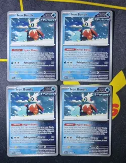 4x Iron Bundle 056/182 Paradox Rift Playset NM Pokemon Card - Image 1