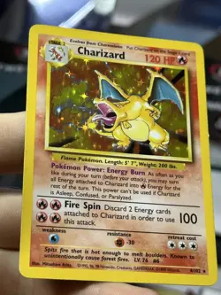 #2 Charizard 4/102 Base Set 1999 Holo Rare WOTC Pokemon Card TCG - Image 4