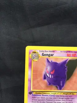 Pokemon Cards: Fossil 1st Edition Rare: Gengar 22/62 - Image 2
