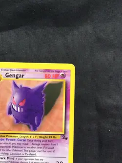 Pokemon Cards: Fossil 1st Edition Rare: Gengar 22/62 - Image 3