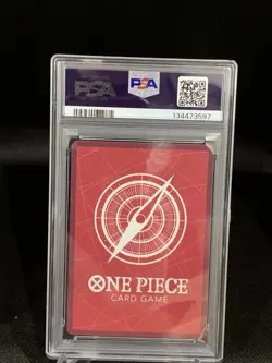 PSA 10 Monkey D Luffy EB02-010 L Dodgers One Piece Night Promo Card English 2025 - Image 2