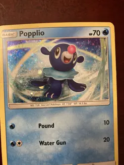 Popplio SM24 Sun & Moon SM Black Star Promo Holo Pokemon TCG Card - Image 2