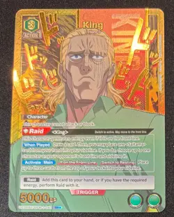 King SR Union Arena Card OPM-1-041 English One Punch Man LP - Image 1