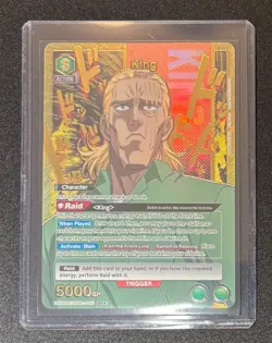 King SR Union Arena Card OPM-1-041 English One Punch Man LP - Image 3