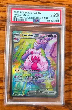 Pokemon TCG Tinkaton EX Scarlet & Violet Paldea PSA 10 Holo Card 262/193 - Image 1