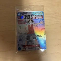One Piece Monkey D. Luffy US Voyage College Basketball Promo Card Sealed GONZAGA - Image 1