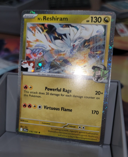 N's Reshiram Holo Pokemon Prize Pack Series 7 Promo Pokemon Card NM Play Pokemon - Image 1