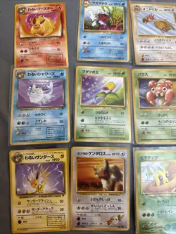 Pokemon TCG vintage Japanese 17 Card Lot - Jungle Rocket Gym Fossil NM/LP - Image 2