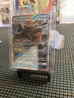 Pokemon TCG Blastoise GX Holo Ultra Rare Card Unbroken Bonds 35/214 - Image 1