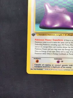 Pokemon Cards: Fossil 1st Edition Rare: Ditto 18/62 - Image 5
