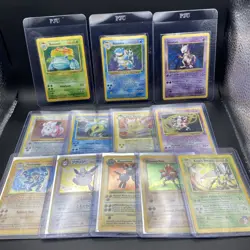 Lot Of 12 Pokemon Cards Holo WOTC Shadowless Base Set And More (READ!) - Image 1