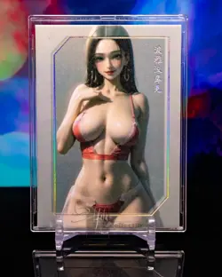 Boa Hancock One Piece Goddess Premium Matte Silver Foil Card Anime Waifu - Image 1