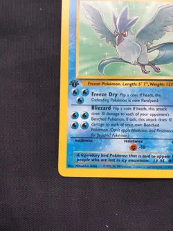 Pokemon Cards: Fossil 1st Edition Rare: Articuno 17/62 - Image 5