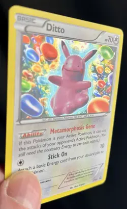 Pokemon TCG Ditto XY40 Black Star Promo Holo Card Near Mint Condition - Image 3