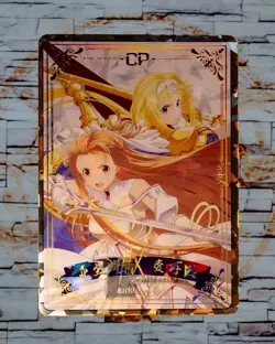 Alice Zuberg Asuna SAO Sword Art CP Gold Shatter Foil Holo Variant Card CP-001 - Image 1