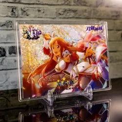 Asuna Yuuki Sword Art Online NP-02 Variation Glitter Star Holo Foil Card Anime - Image 1