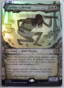 Curious Colossus [New, Near Mint] Showcase *Foil* {Lorwyn Eclipsed} - Image 1