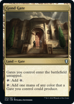 Gond Gate - Foil Magic mtg Light Play, English CL2 Battle for Baldur's Gate x1 - Image 1