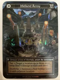 Unique FOIL Midland Army - Beta NM - Sorcery: Contested Realm - Image 1