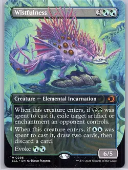 Wistfulness (Borderless) Lorwyn Eclipsed Regular MTG ECL NM 296 - Image 1