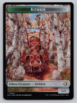 Kithkin | Elf FOIL - Double Sided Token - Lorwyn Eclipsed MTG - Image 1