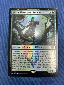 *FOIL* Nissa, Resurgent Animist (Extended Art) MAT (#0022) - Mythic - NM - MTG - Image 1