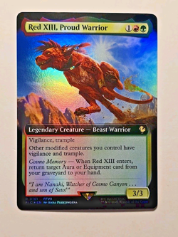 Magic The Gathering Final Fantasy Red XIII, Proud Warrior (Extended Art) Foil - Image 1