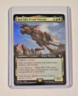 Magic The Gathering Final Fantasy Red XIII, Proud Warrior (Extended Art) Foil - Image 4