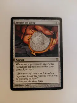 Amulet Of Vigor Mtg Worldwake Moderately To Lightly Played - Image 1