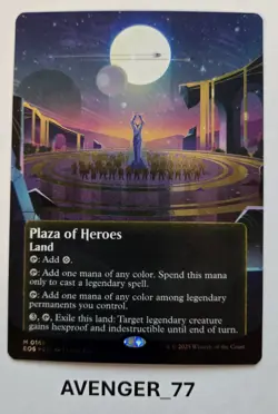 Magic MTG 0168 Plaza of Heroes Galaxy Foil Edge of Eternities Stellar Sights EOS - Image 1