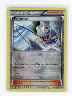 Pokemon TCG - Fisherman 136/162 - BREAKthrough - Reverse Holo - Image 1