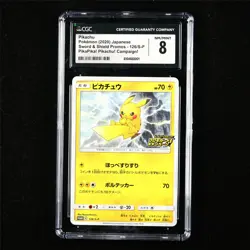 CGC 8 NM/MINT 2020 Pokemon JPN Pikachu 126/S-P Promo - Image 1