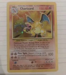 Pokemon TCG Charizard Base Set 4/102 Holo Rare LP/MP Condition 🔥 MUST SEE - Image 1