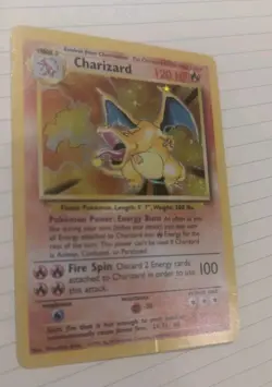 Pokemon TCG Charizard Base Set 4/102 Holo Rare LP/MP Condition 🔥 MUST SEE - Image 2