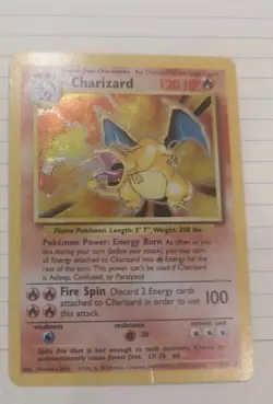 Pokemon TCG Charizard Base Set 4/102 Holo Rare LP/MP Condition 🔥 MUST SEE - Image 4
