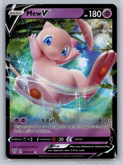 Pokemon - Mew V - 069/189 - SWSH03: Darkness Ablaze - Holo - Ultra Rare NM - Image 1