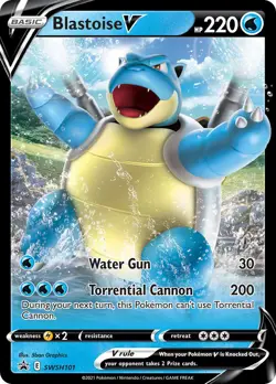 Lightly Played Blastoise V - SWSH101 - SWSH Black Star Promos Pokemon SWSH Black - Image 1