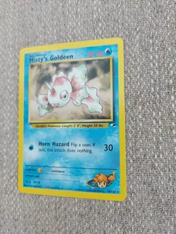 Pokemon TCG Misty's Goldeen Gym Heroes 30/132 Regular Unlimited Rare MINT - Image 3