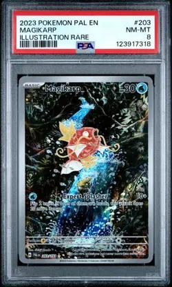 2023 Pokemon Scarlet & Violet Paldea Evolved Magikarp Illus Rare #203/193 PSA 8 - Image 1