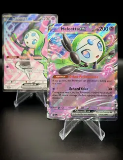 Pokemon Lot- Meloetta Ex 159/086 Sv & Meloetta Ex 044/086 : Black Bolt Holo - Image 4