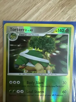 Pokemon TCG Torterra 17/130 Rare Holo Diamond and Pearl 2007 NM - Image 2