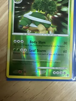 Pokemon TCG Torterra 17/130 Rare Holo Diamond and Pearl 2007 NM - Image 3