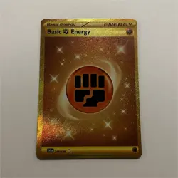 Pokemon Basic Fighting Energy 258/198 SV01: Scarlet & Violet Secret Rare Foil - Image 1