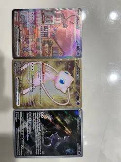 Pokemon TCG 151 UPC promo set Mew053, Sealed Mewtwo 052, Metal Mew 205 Lot of 3 - Image 1