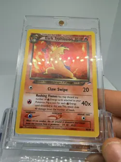 WOTC Pokemon Neo Destiny Dark Typhlosion 10/105 NM-MTU Holo rare 2001 INC CASE - Image 3