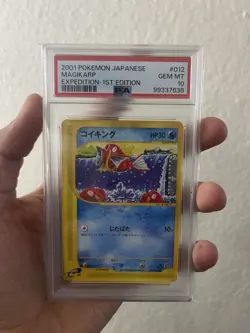 2001 POKEMON JPN EXPEDITION 1ST ED #012 MAGIKARP PSA 10 - Image 1